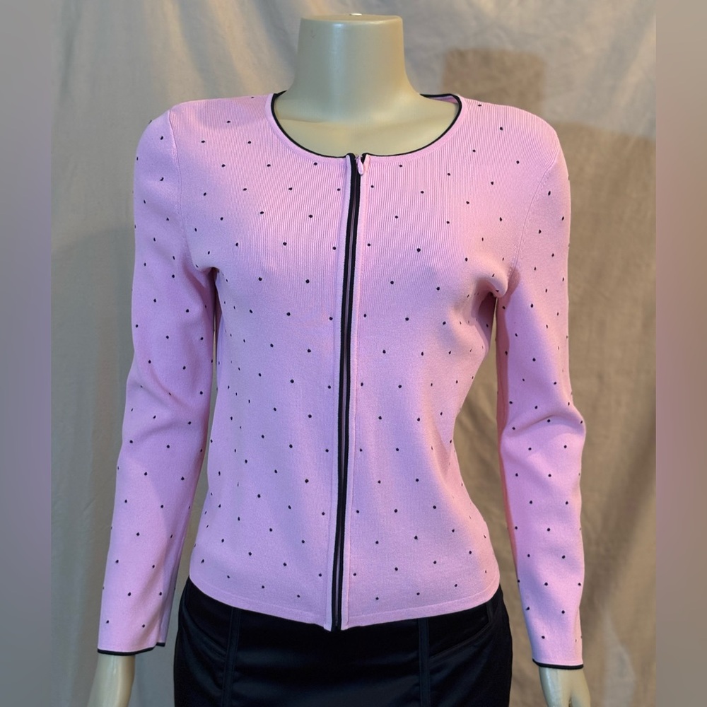 David Brooks Pink Knit Top